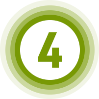 Number 4 circle icon